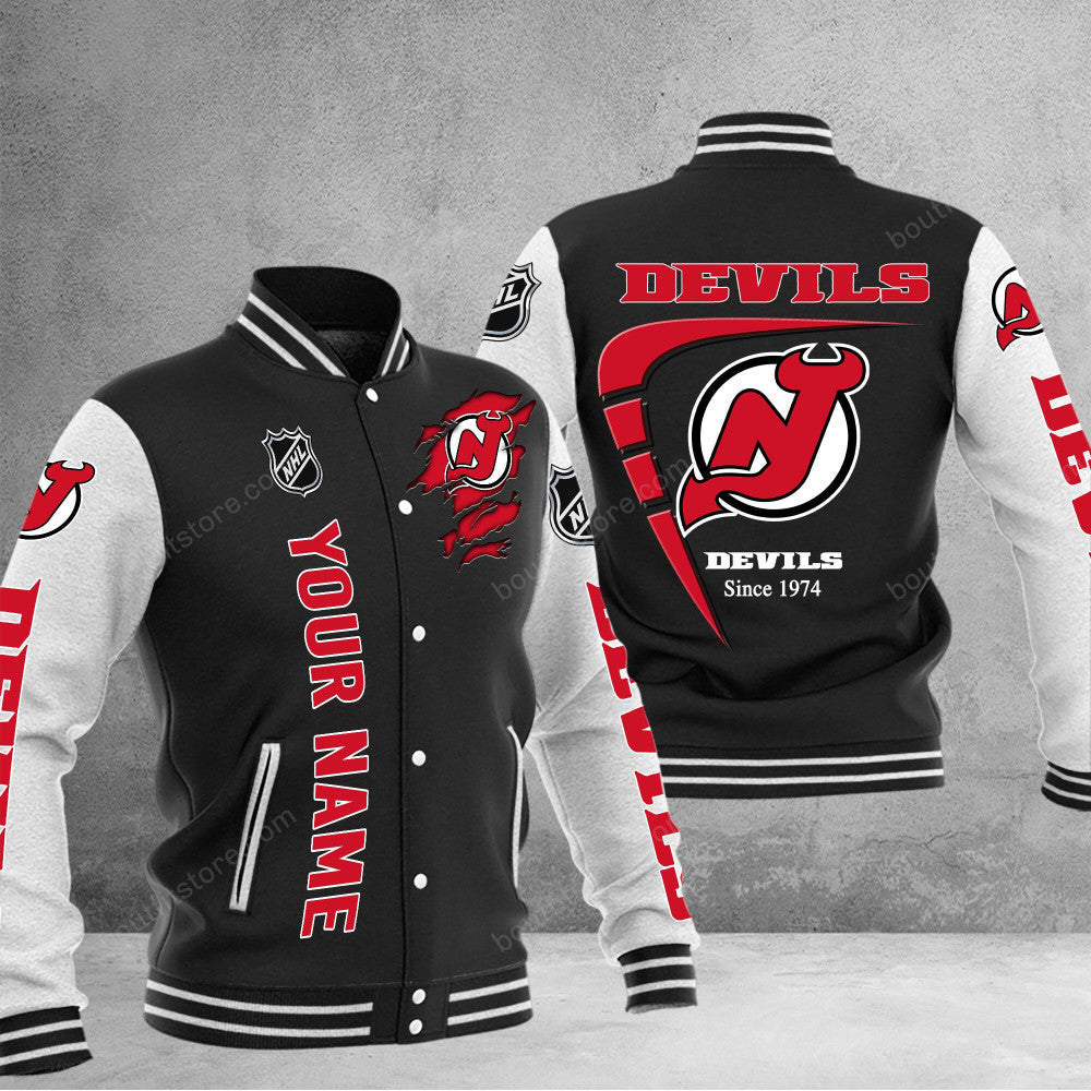 New Jersey Devils Baseball Jacket Gift For Fan 0536