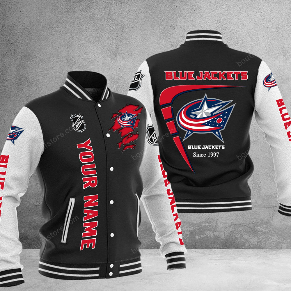 Columbus Blue Jackets Baseball Jacket Gift For Fan 0527
