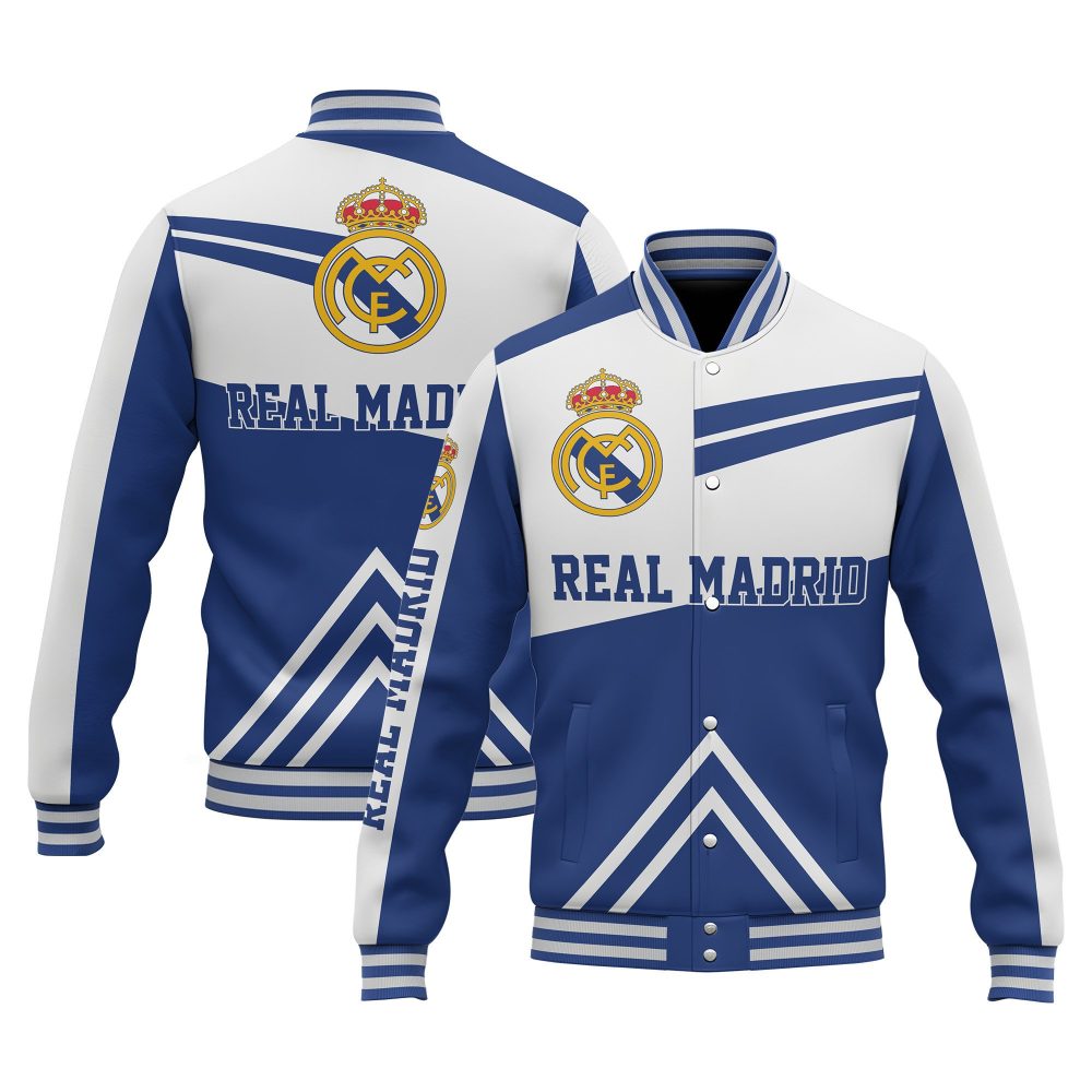 Real Madrid Special Design 3D Unisex Varsity Jacket