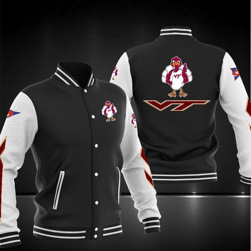 Virginia Tech Hokies Ncaa Baseball Varsity Jacket Full Color