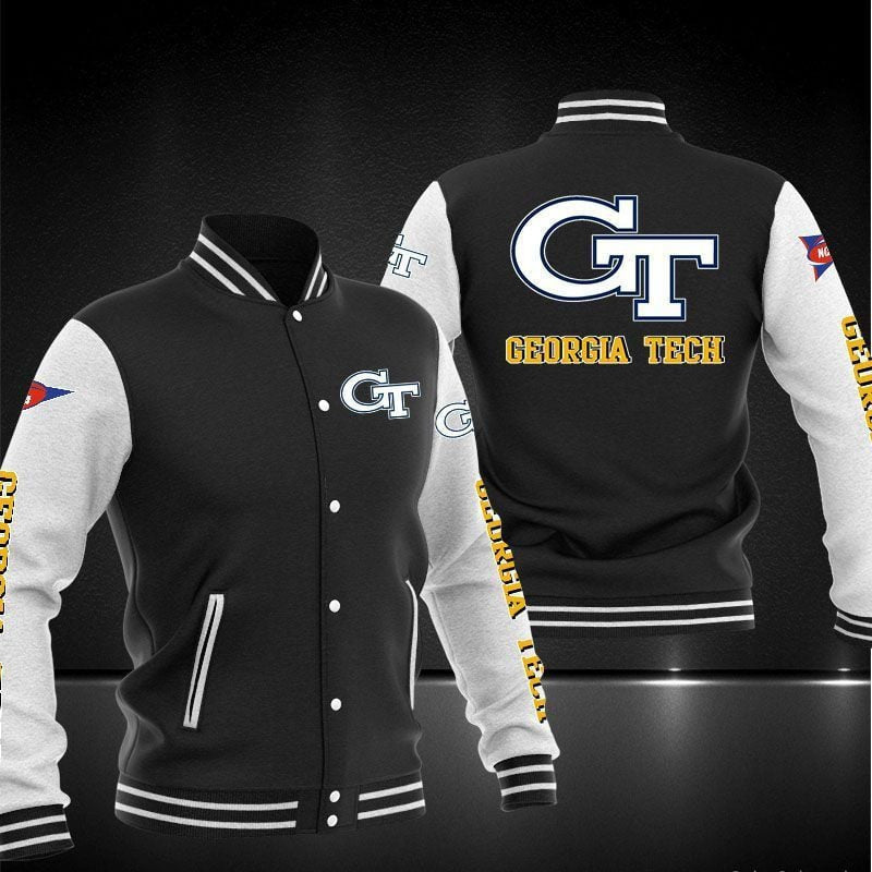 Georgia Tech Yellow Jackets Ncaa Baseball Varsity Jacket Full Color