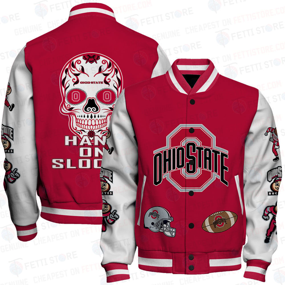 Ohio State Buckeyes Ncaa Football Aop Varsity Jacket Stm