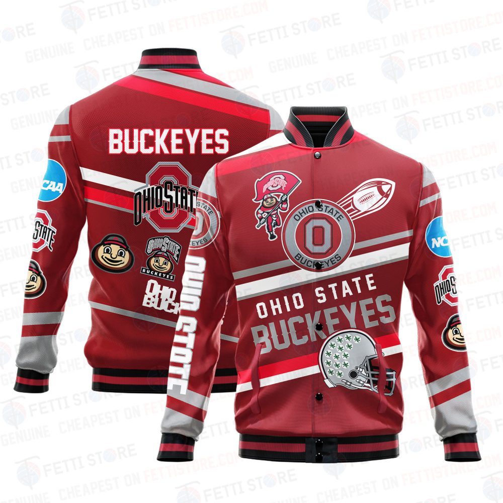 Ohio State Buckeyes Ncaa Division I Football Varsity Jacket Sh1 V2