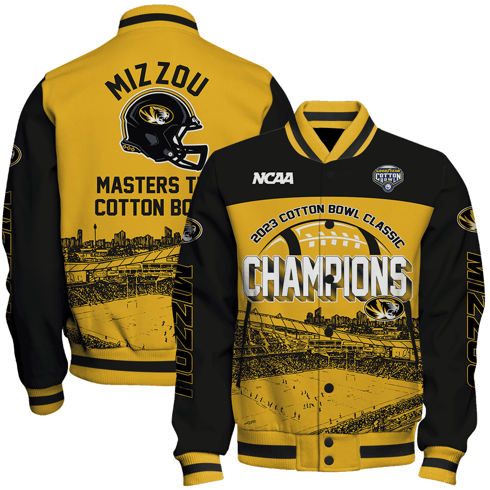 Missouri Tigers Ncaa Miz Zou Masters The Cotton Bowl Varsity Jacket