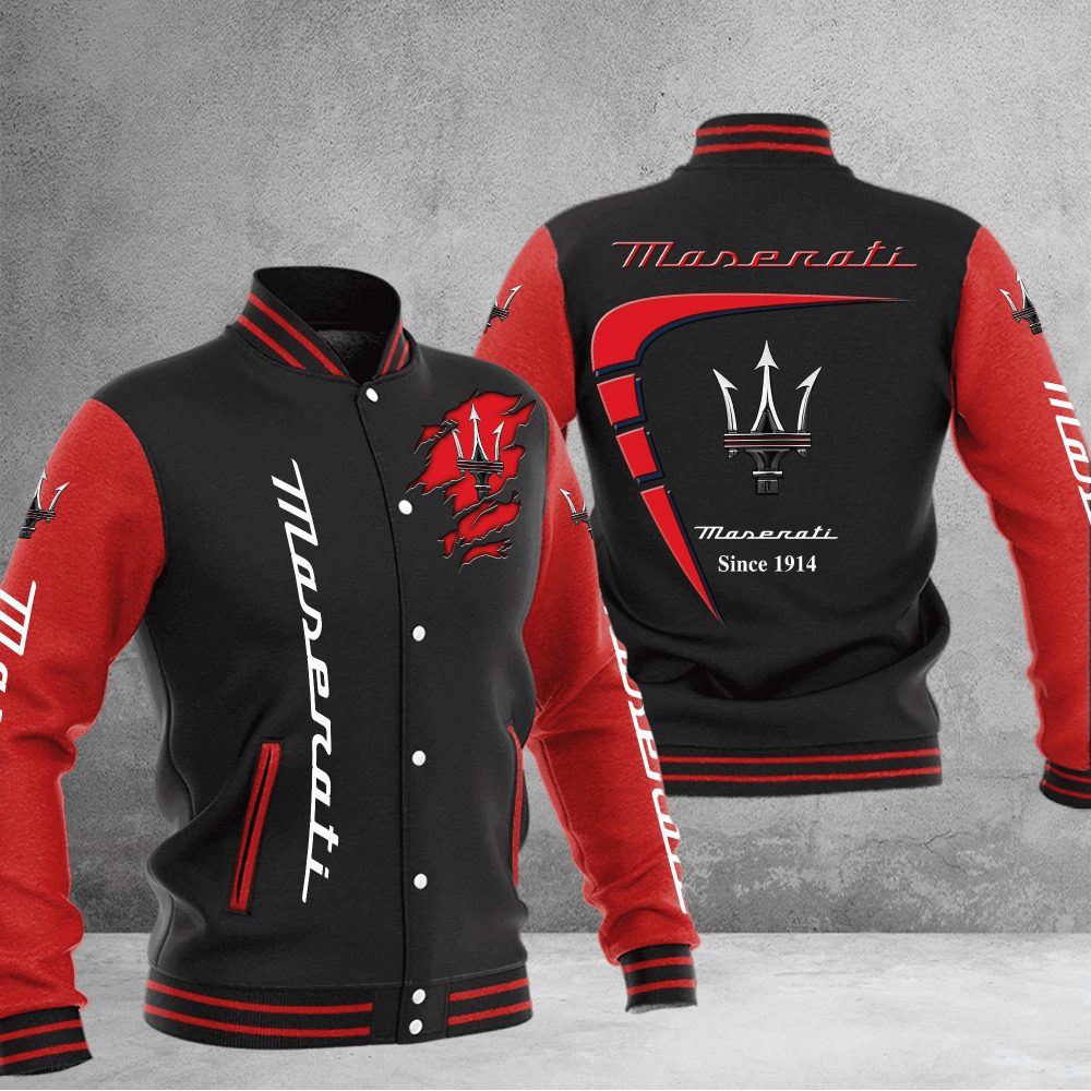 Maserati Baseball Varsity Jacket Full Color