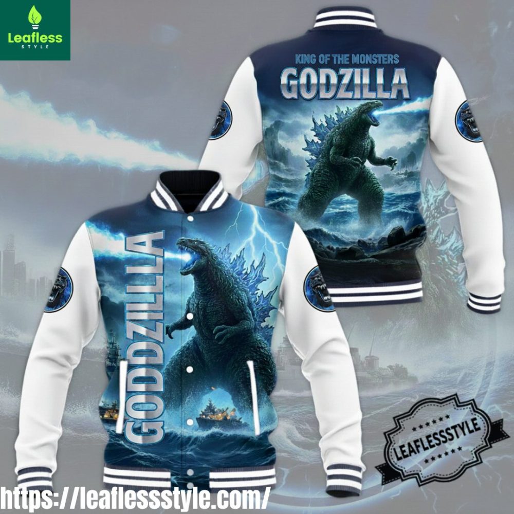 Godzilla King Of Monsters Varsity Baseball Jacket