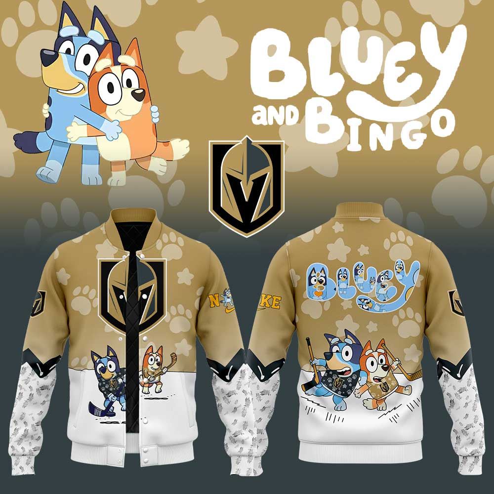 Vegas Golden Knights Bluey And Bingo Jacket