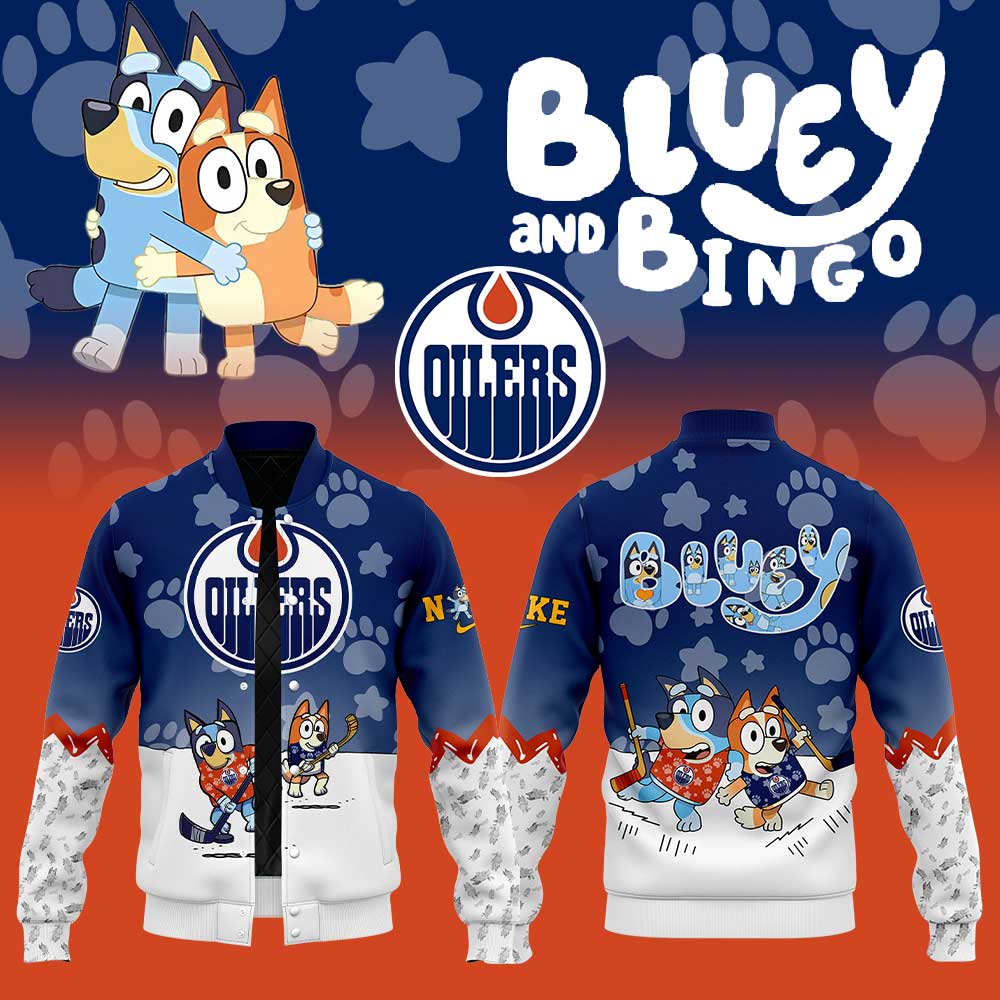 Edmonton Oilers Bluey And Bingo Jacket