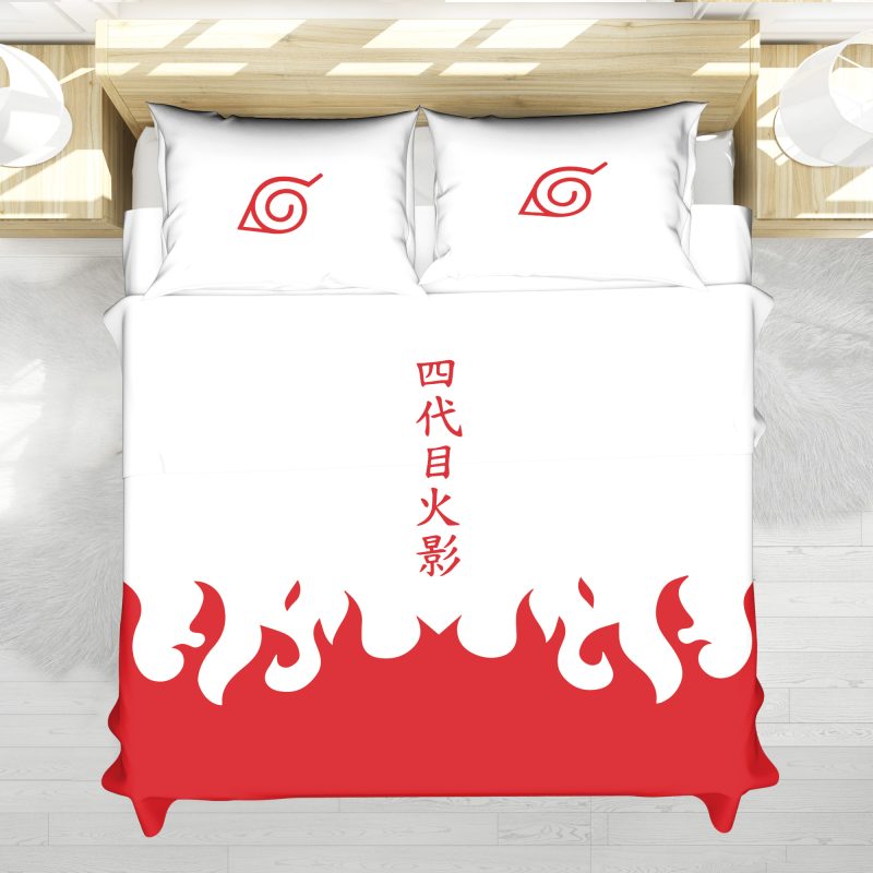 4Th Hokage Cloak Shippuden Bedding Set