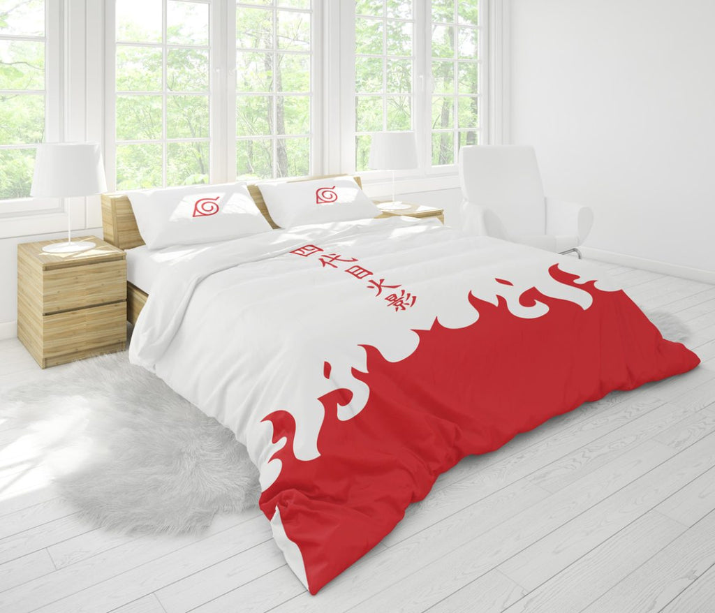 4Th Hokage Cloak Shippuden Bedding Set