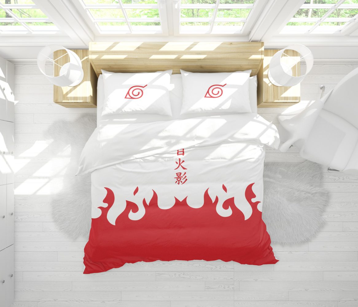 4Th Hokage Cloak Shippuden Bedding Set