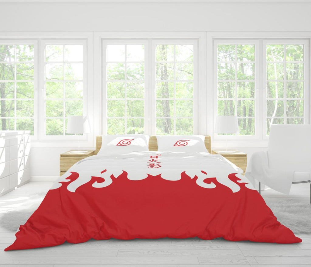 4Th Hokage Cloak Shippuden Bedding Set
