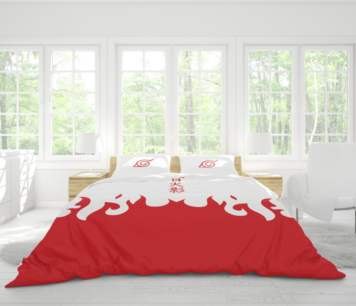 4Th Hokage Cloak Shippuden Bedding Set