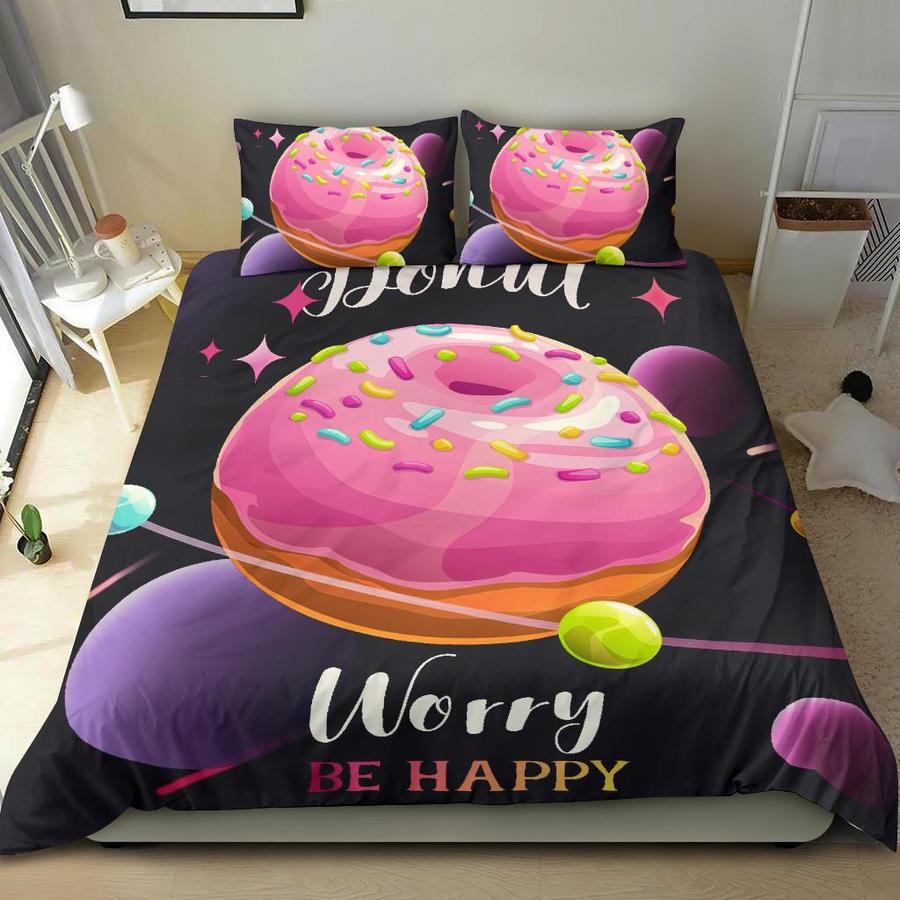 Galaxy Donut Bedding Set Bedding Set Duvet Cover And 2 Pillowcases