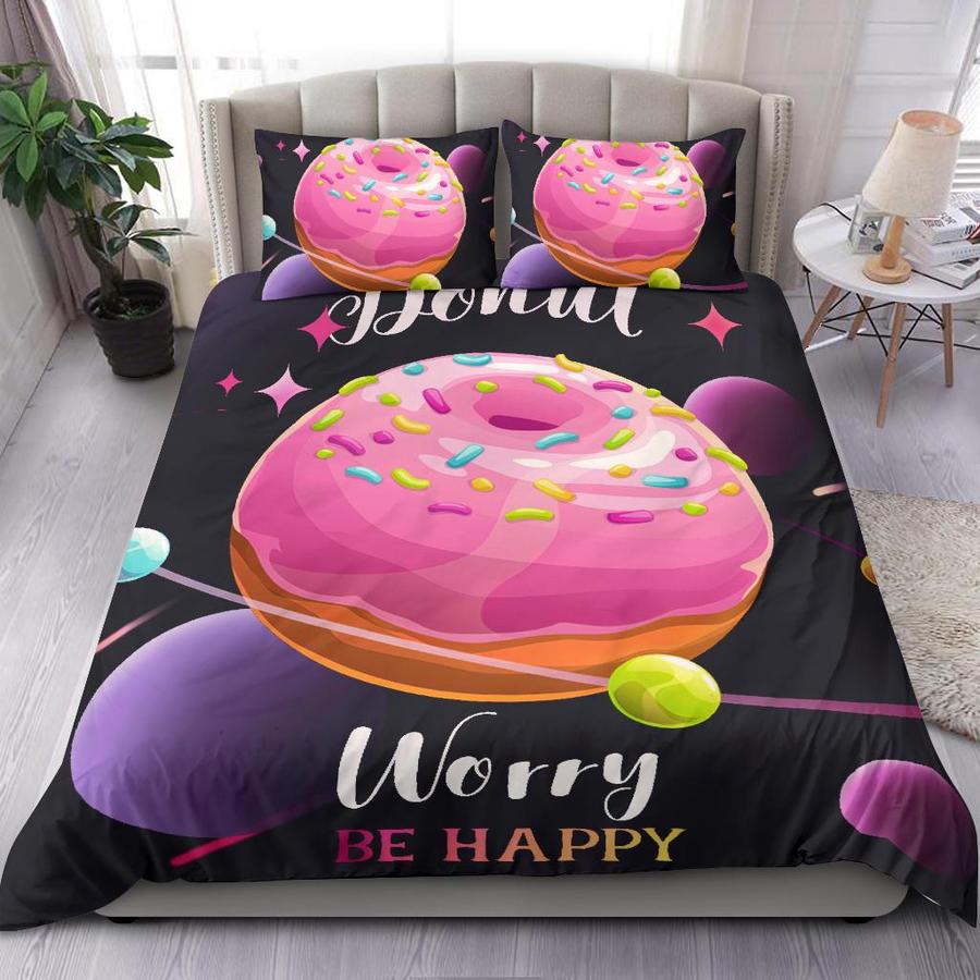 Galaxy Donut Bedding Set Bedding Set Duvet Cover And 2 Pillowcases