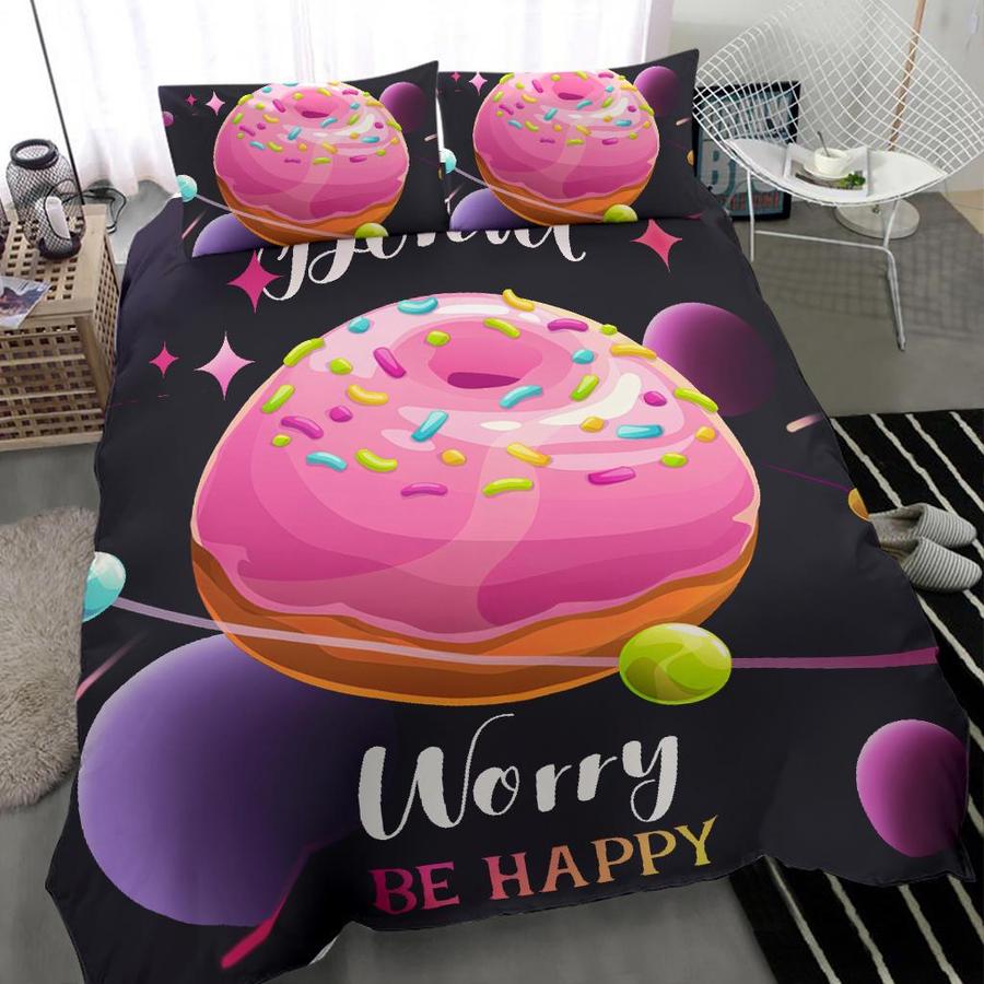 Galaxy Donut Bedding Set Bedding Set Duvet Cover And 2 Pillowcases
