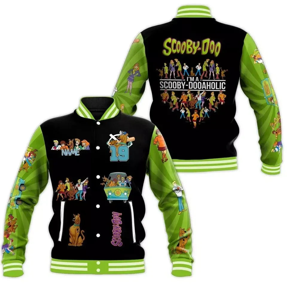 Scooby-Doo Varsity Jacket - Fun Cartoon Characters &amp; Retro Style For Fans