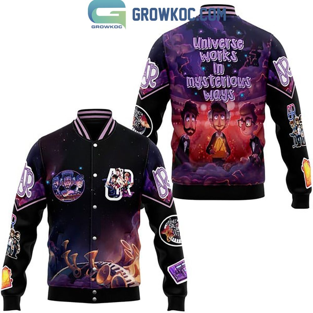 Cosmic Art Varsity Jacket – Bold Galaxy Design With Unique Character Graphics