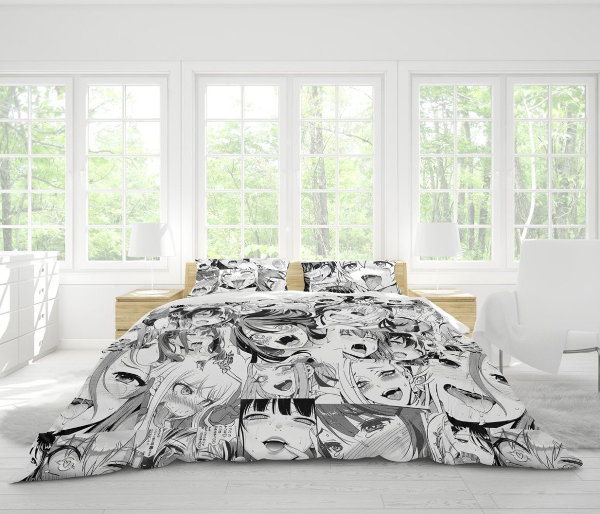 Ahegao Pattern Bedding Set