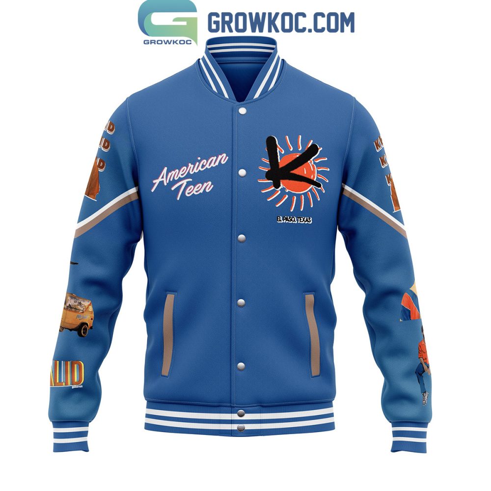 Stylish Blue Varsity Jacket - American Teen Design For High School Kids