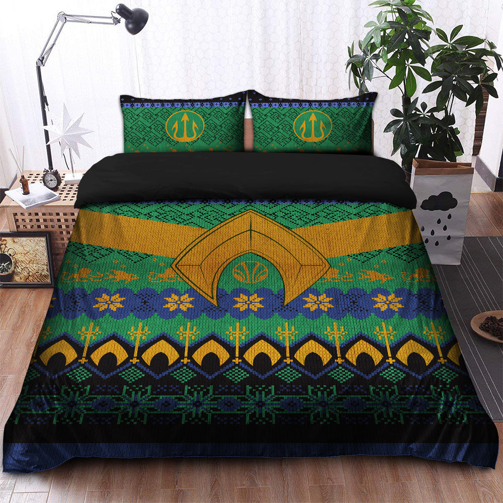 Aquaman Christmas Bedding Set Duvet Cover And 2 Pillowcases