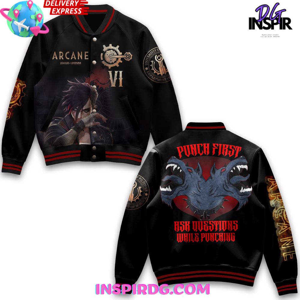Arcane League Of Legends Vi Special Edition Varsity Jacket