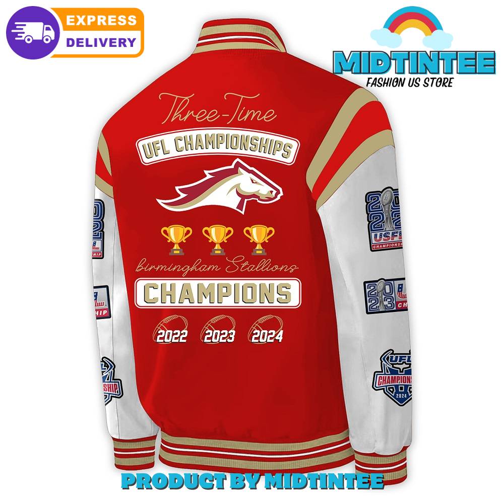 Three-Time Ufl Champs Birmingham Stallions Jacket – Limited Edition Varsity Style