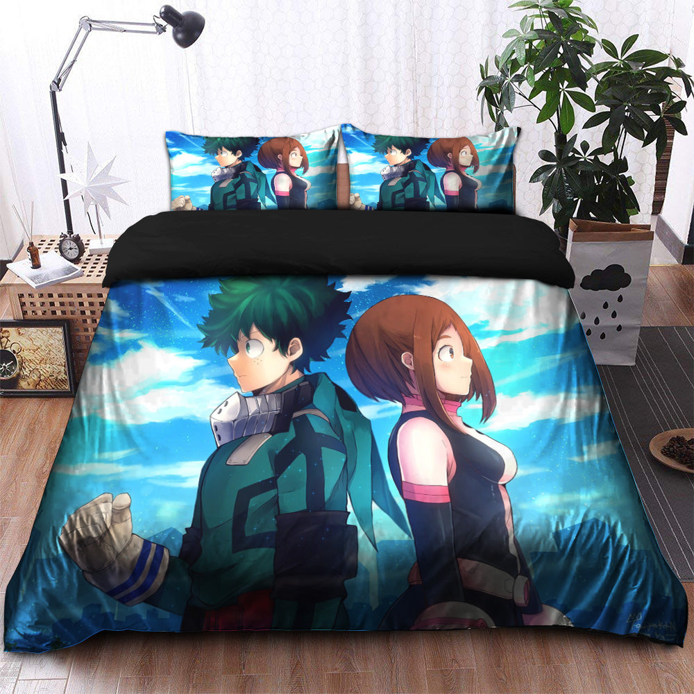 Boku No Hero Academia Couple Anime Bedding Set Duvet Cover And 2 Pillowcases