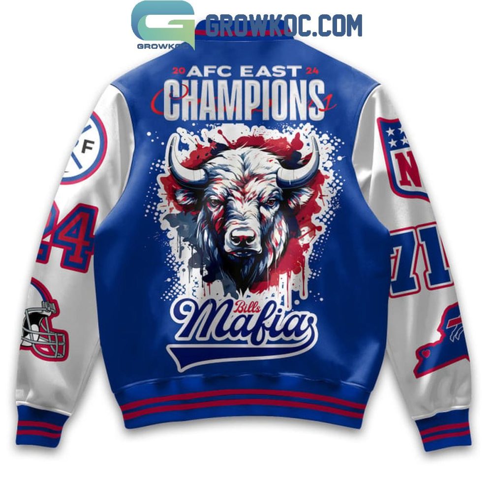 Afc East 2024 Champions Jacket - Bold Buffalo Design, Perfect For Fans!