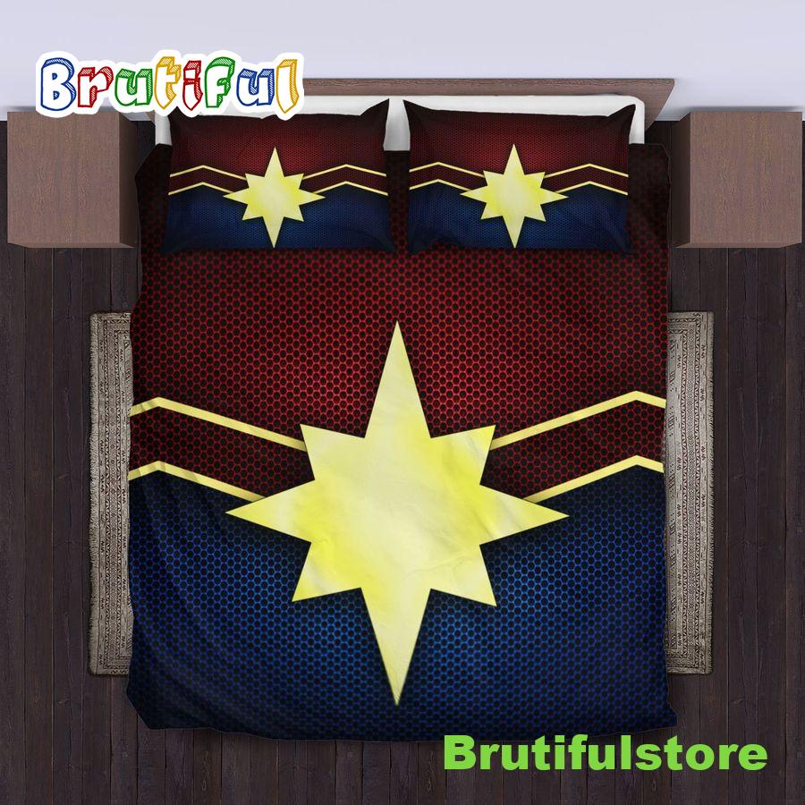 Captain Marvel Bedding Set Duvet Cover Set