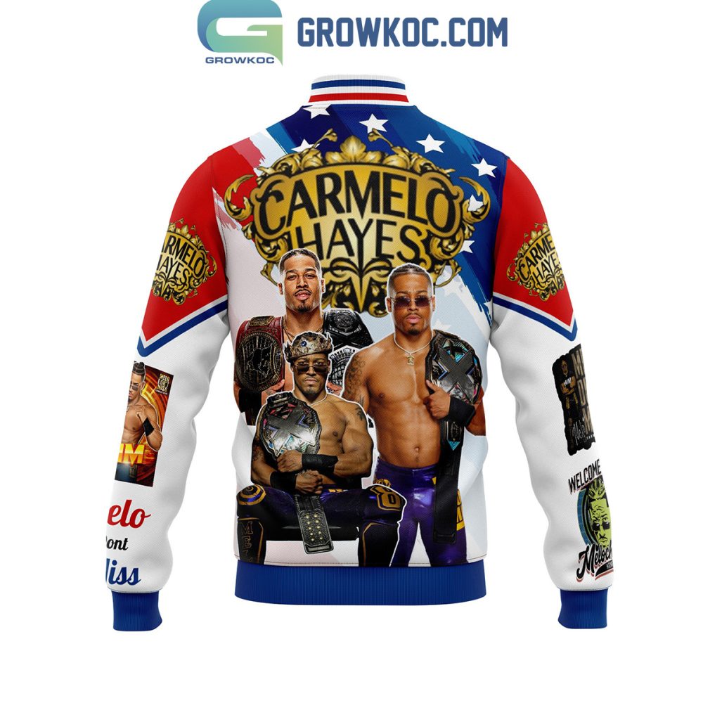 Exclusive Carmelo Hayes Champion Bomber Jacket - Limited Edition Wrestling Apparel