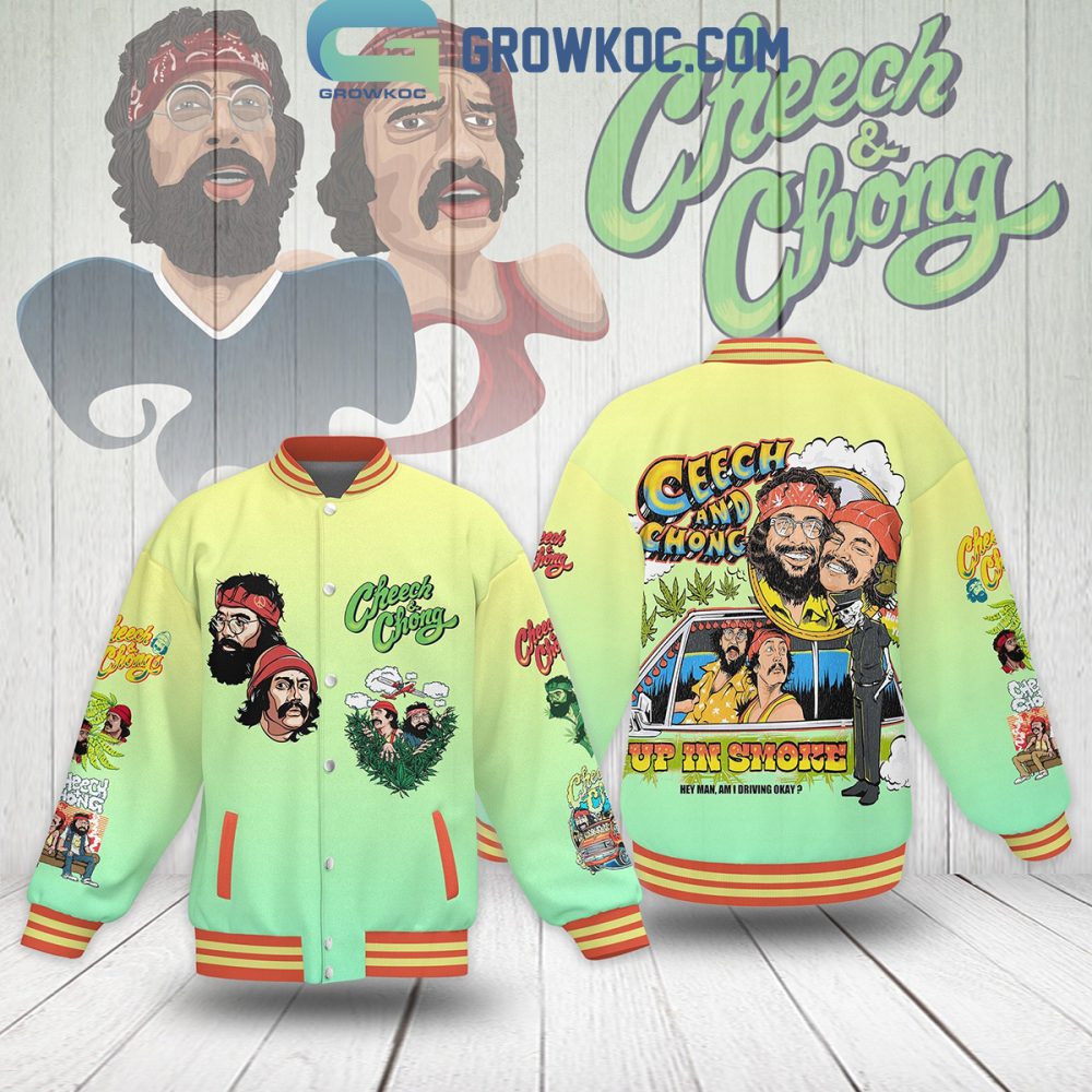 Vintage Cheech &amp; Chong Bomber Jacket - Retro Movie Art, Unisex, Cozy &amp; Stylish Outerwear