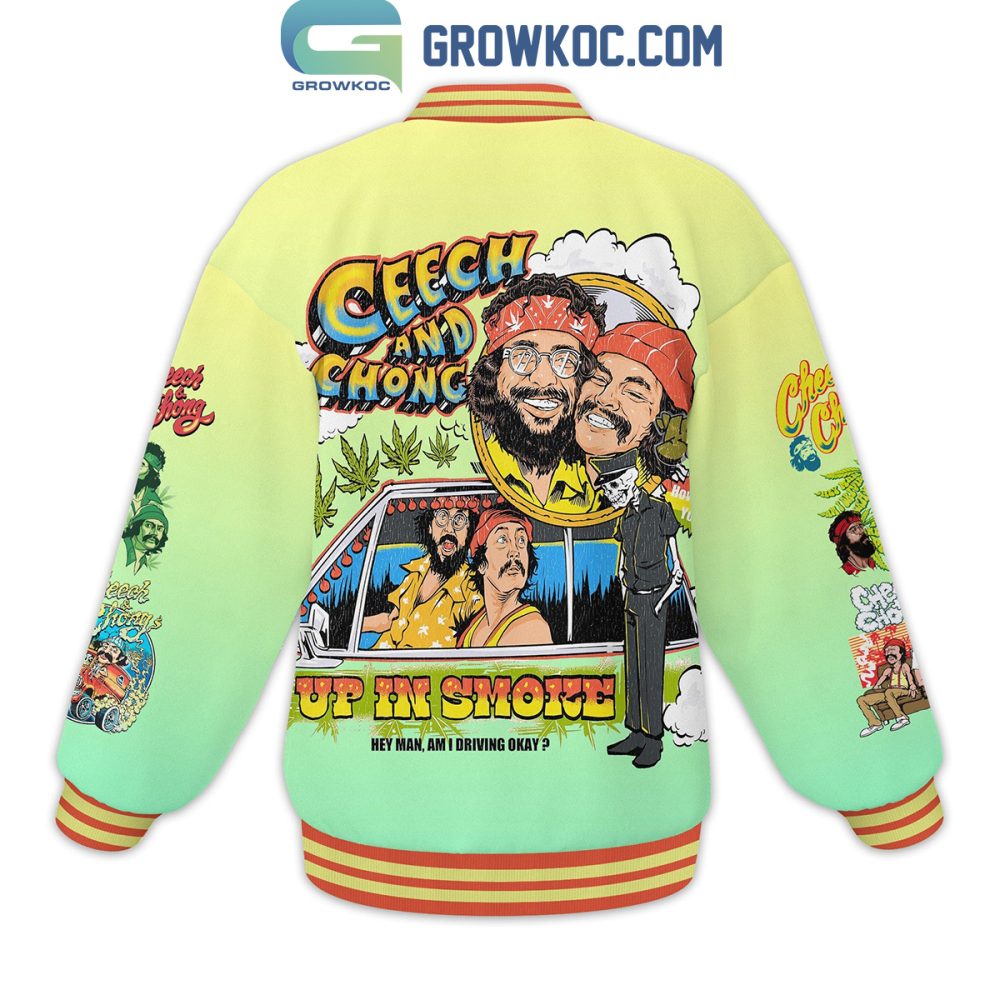 Vintage Cheech &amp; Chong Bomber Jacket - Retro Movie Art, Unisex, Cozy &amp; Stylish Outerwear