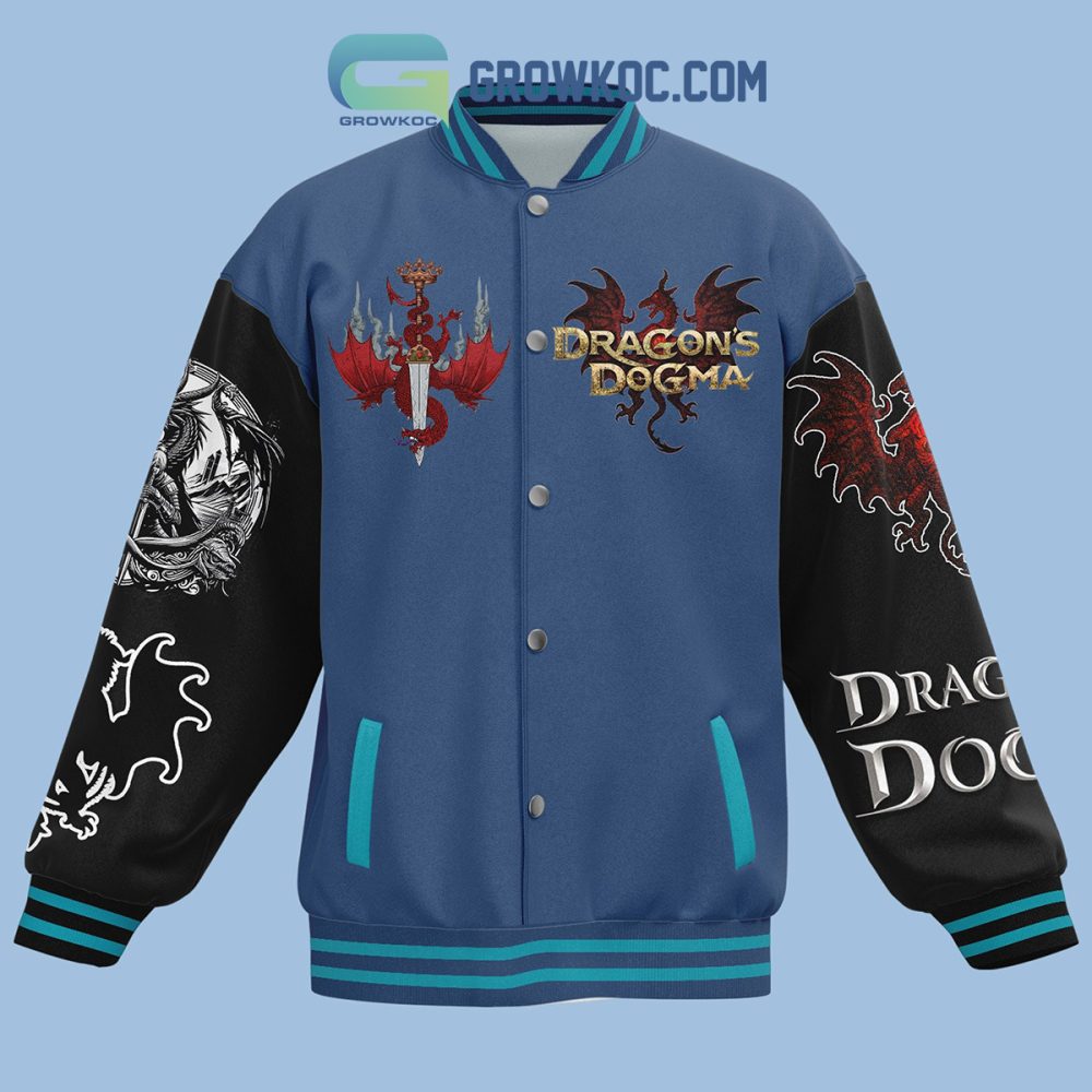 Dragon'S Dogma Themed Varsity Jacket - Stylish &amp; Comfortable Gamer Apparel