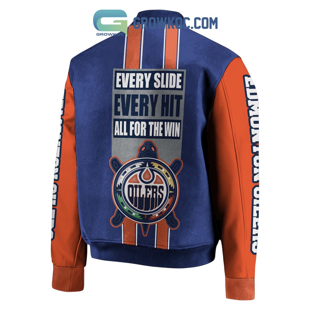 Edmonton Oilers Men'S Varsity Jacket – Bold Team Colors &amp; Logos, Perfect For Fans!