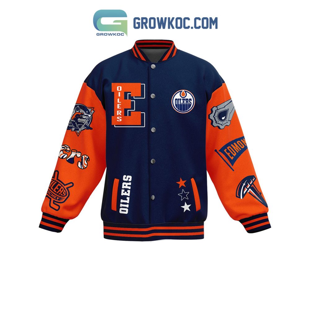 Edmonton Oilers Varsity Jacket - Bold Design, Perfect Gift For Hockey Fans!