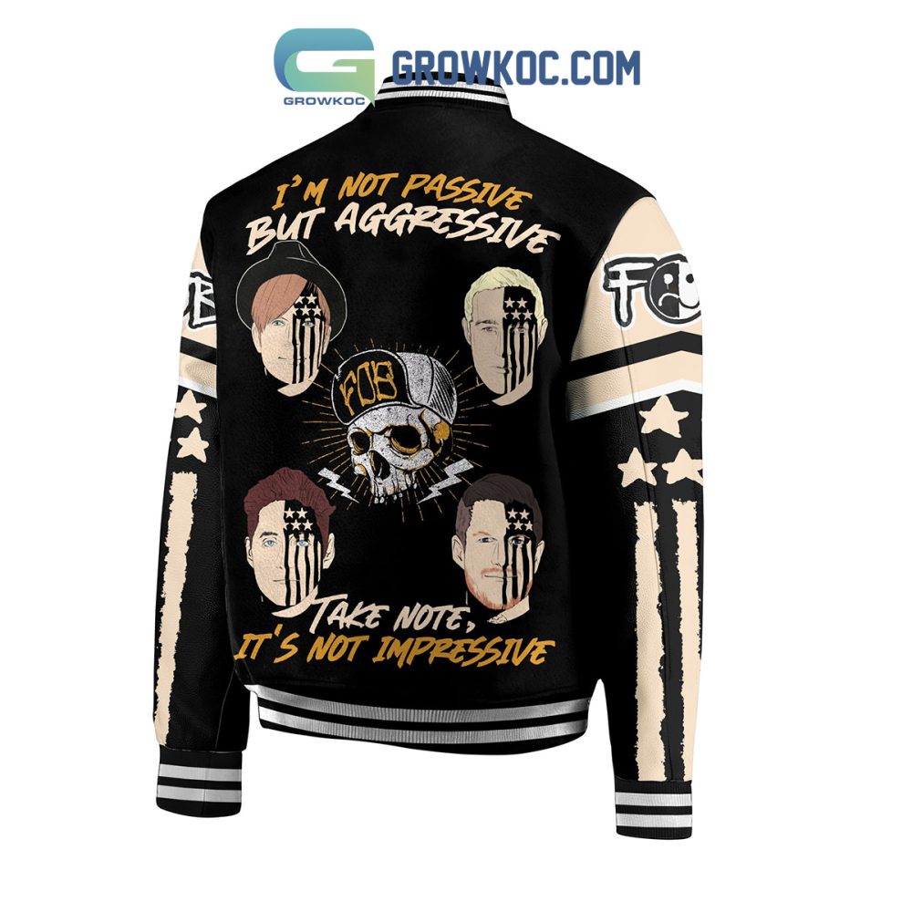 Edgy Graphic Varsity Jacket - Bold Statement Streetwear For Music Lovers