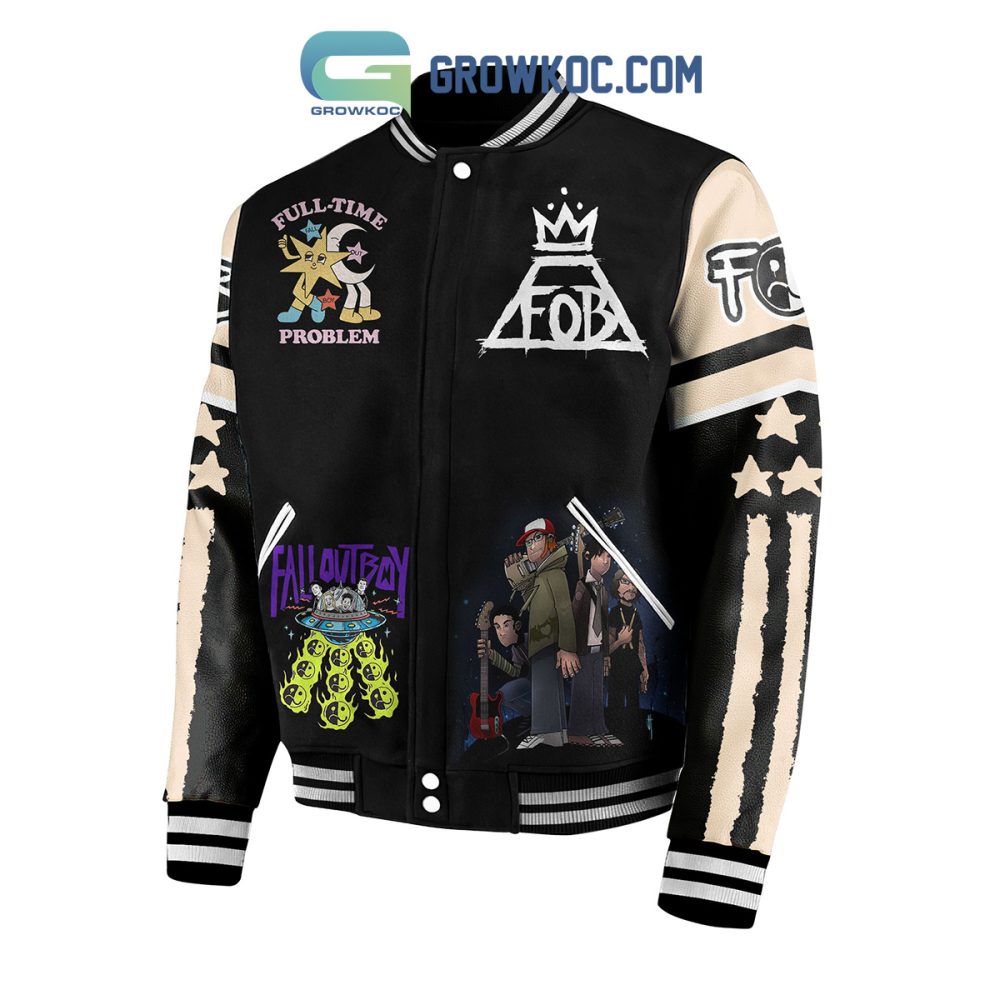 Edgy Graphic Varsity Jacket - Bold Statement Streetwear For Music Lovers