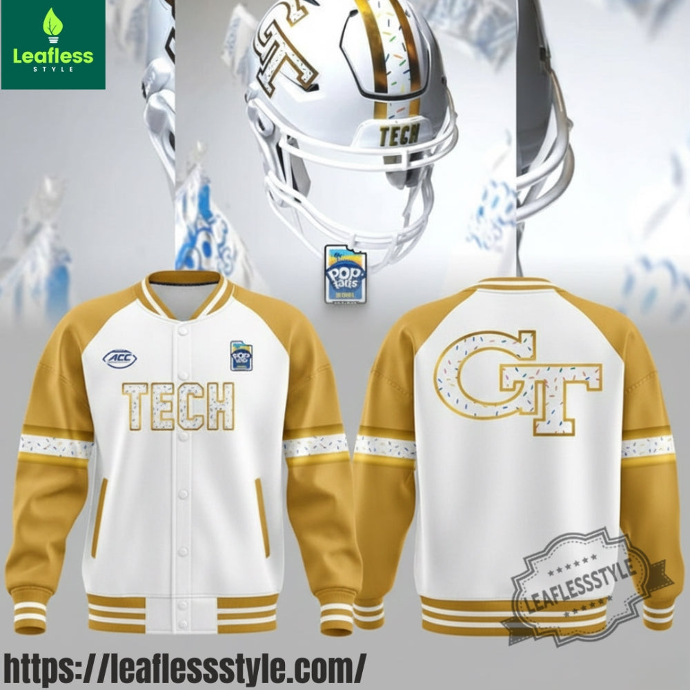 Georgia Tech Football Pop Tarts Bowl Baseball Jacket