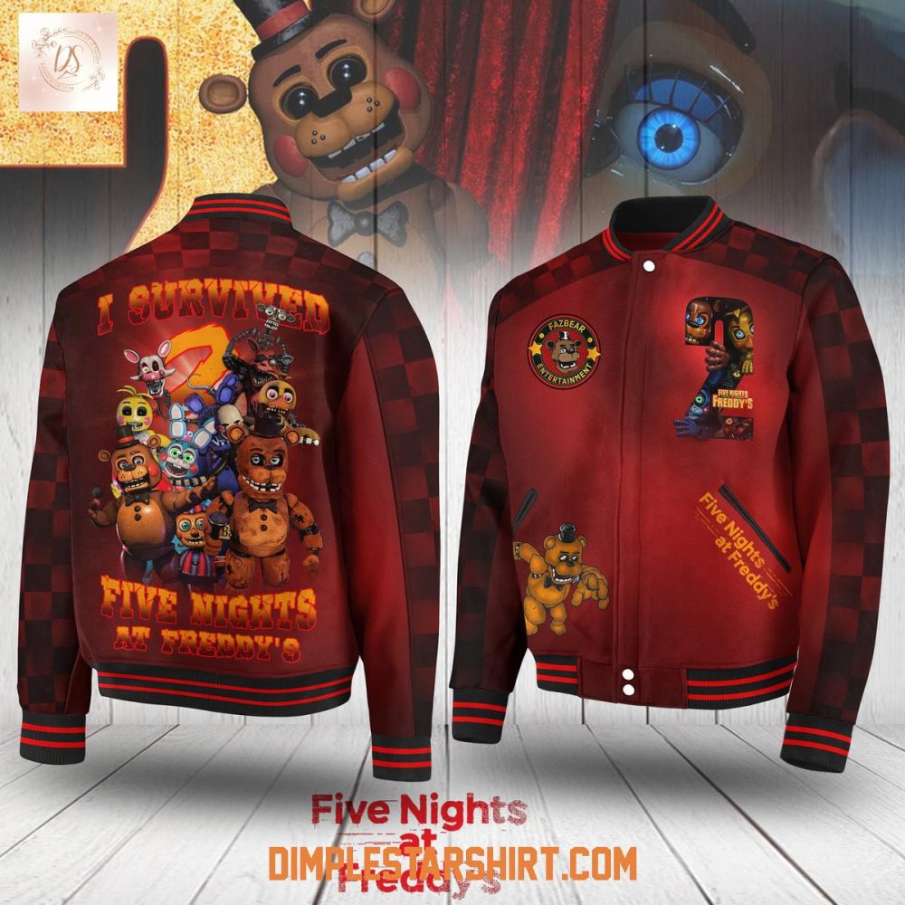 I Survived Five Night At Freddy'S 2 Baseball Jacket