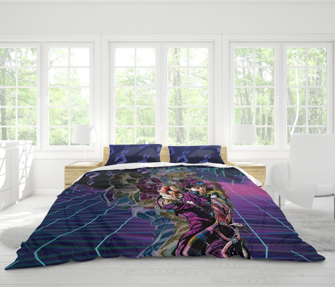 Kujo Jotaro Jojo'S Bizarre Adventure Bedding Set
