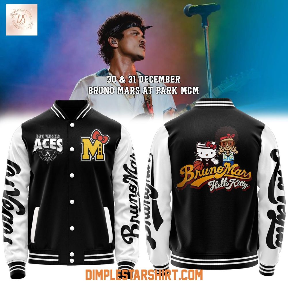 Las Vegas Aces X Bruno Mars New Year'S Eve At Park Mgm Baseball Jacket