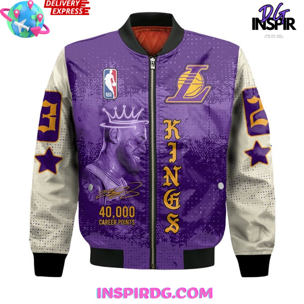 Lebron James 40K Career Points Bomber Jacket