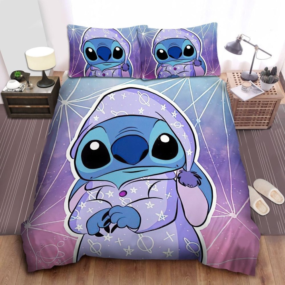 Cozy Cartoon Character Bedding Set - Soft Galaxy Design For Kids &amp; Teens
