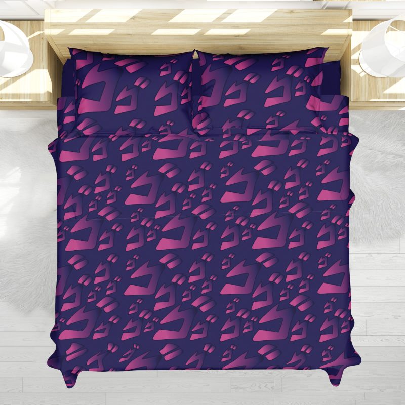 Menacing Aura Jojo'S Bizarre Adventure Bedding Set