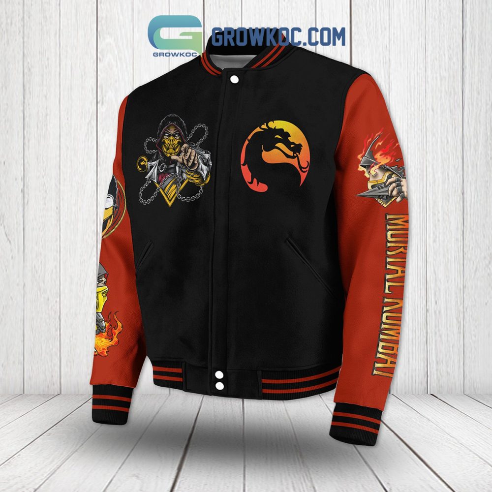 Mortal Kombat Scorpion Varsity Jacket - Ultimate Fan Gear With Iconic Design