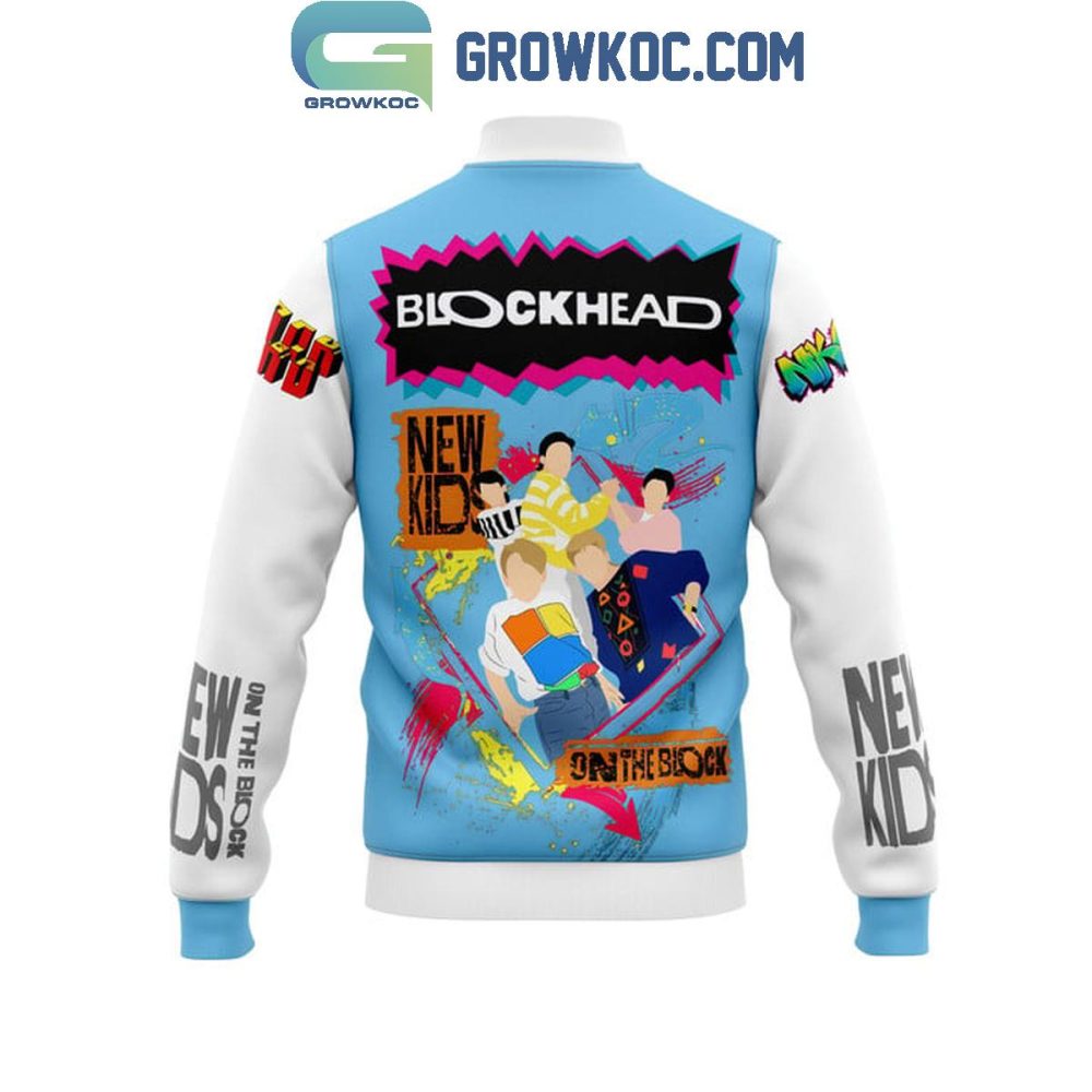 Retro 90S Varsity Jacket - New Kids Blockhead Design - Unisex Streetwear