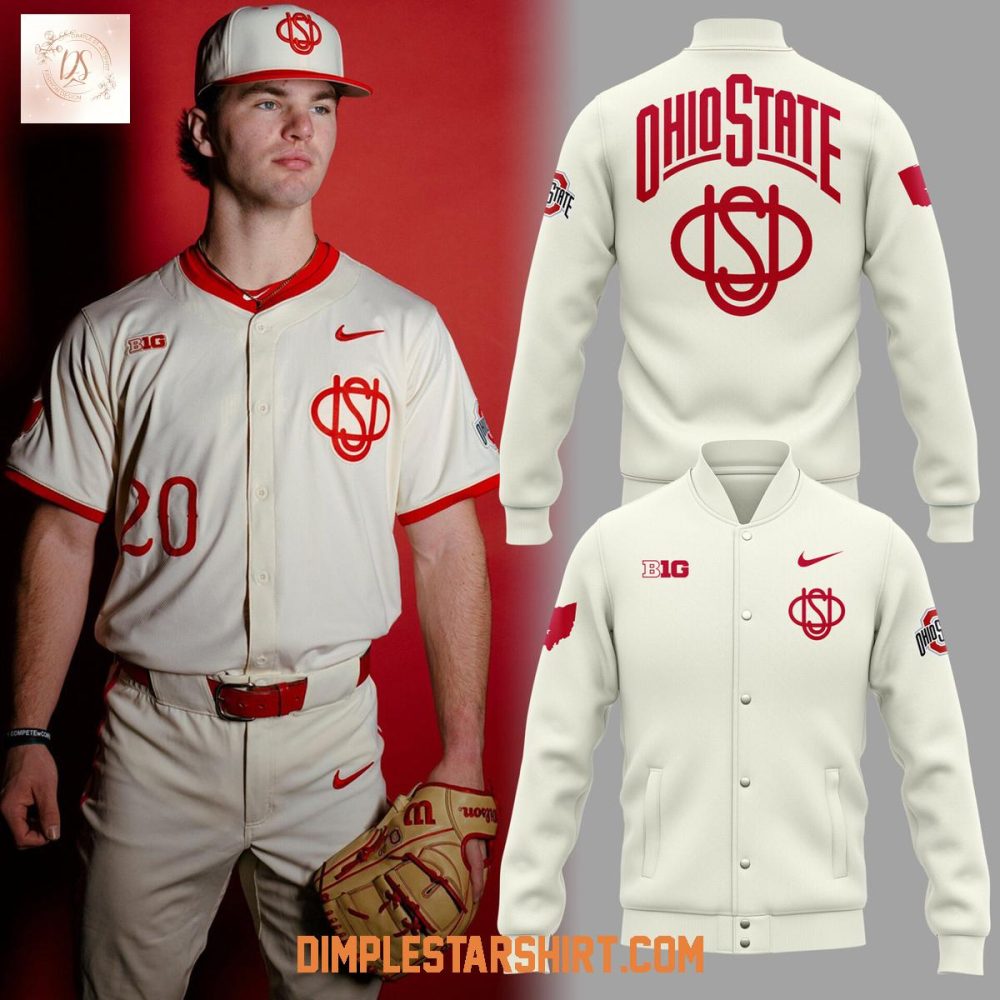 Ohio State Buckeyes Throwback Baseball Jacket