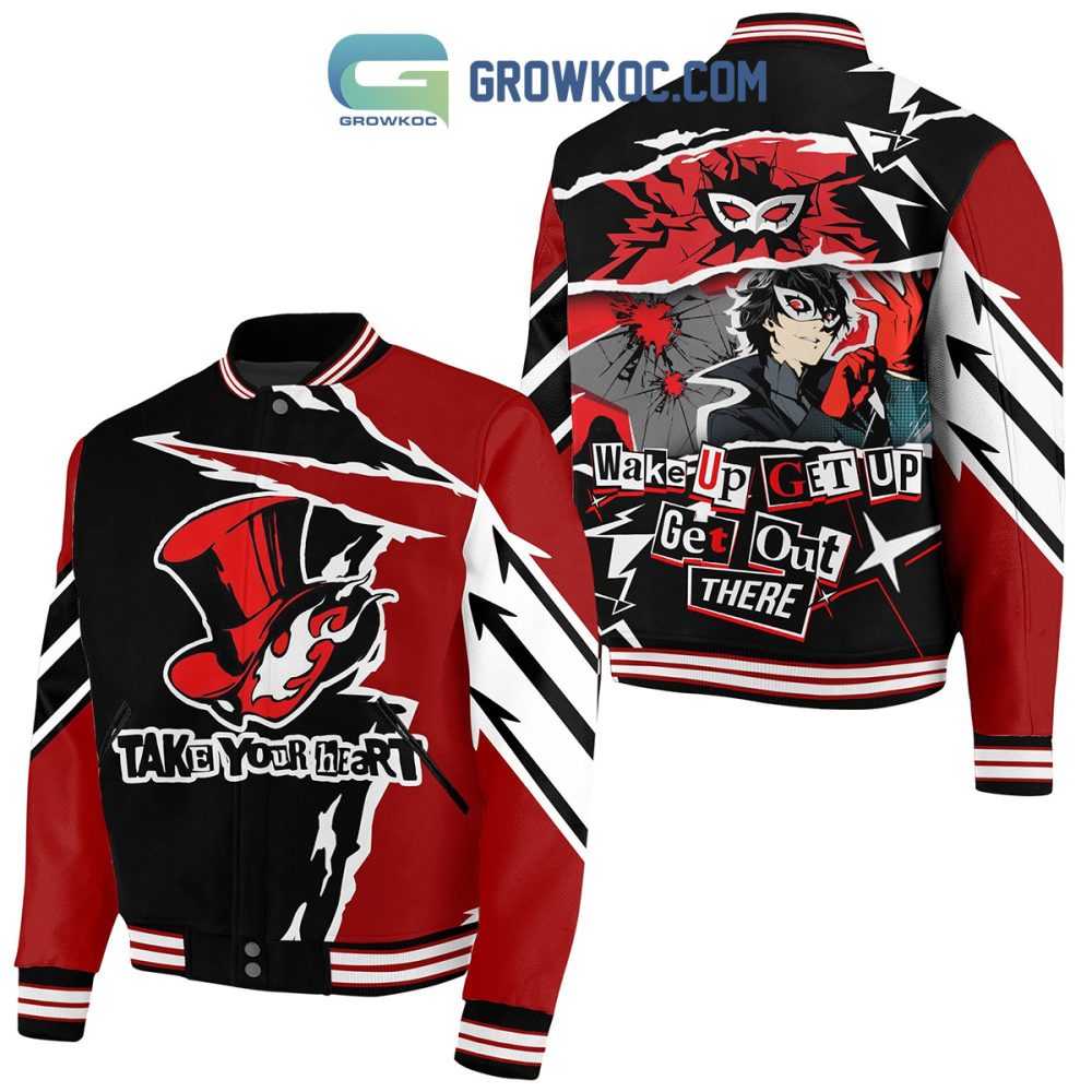 Stylish Anime-Inspired Varsity Jacket - Bold Red &amp; Black Design, Perfect For Fans!