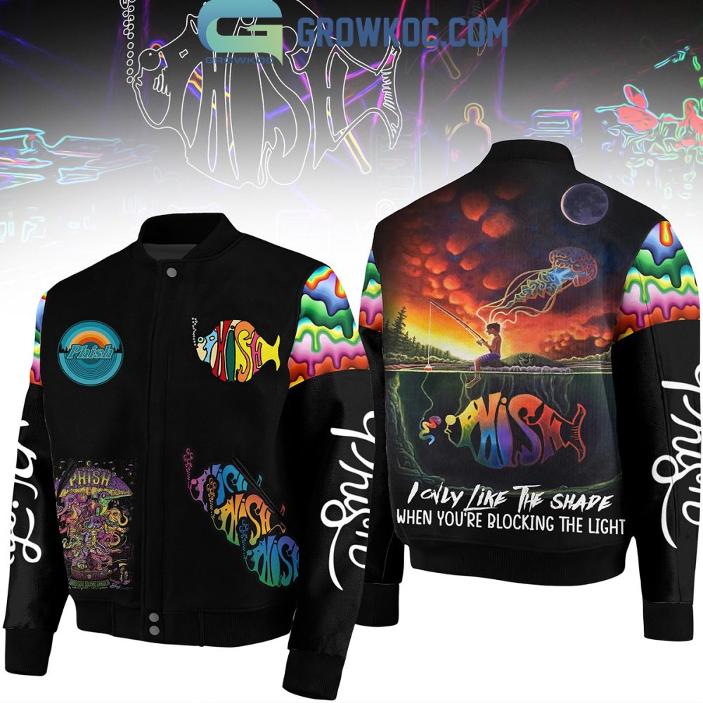 Colorful Phish-Inspired Bomber Jacket - Unique Psychedelic Design &amp; High-Quality Fabric